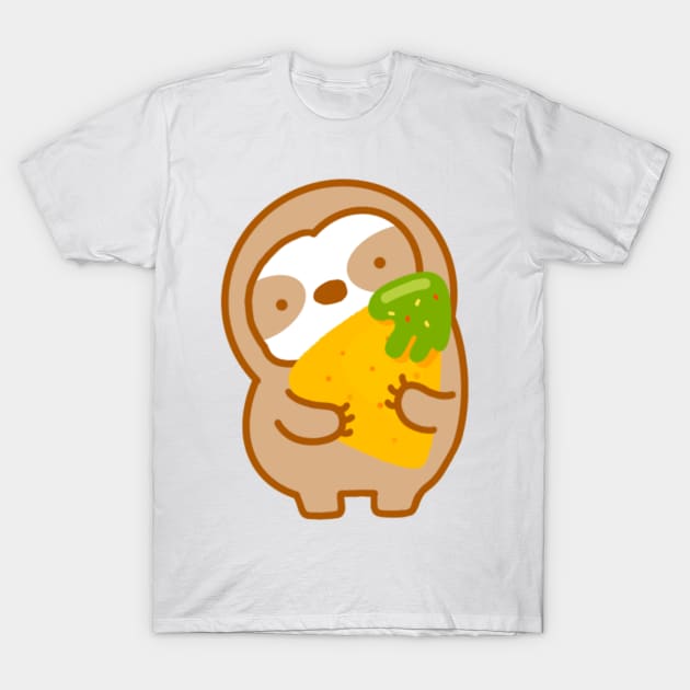 Guacamole Chip Sloth T-Shirt by theslothinme